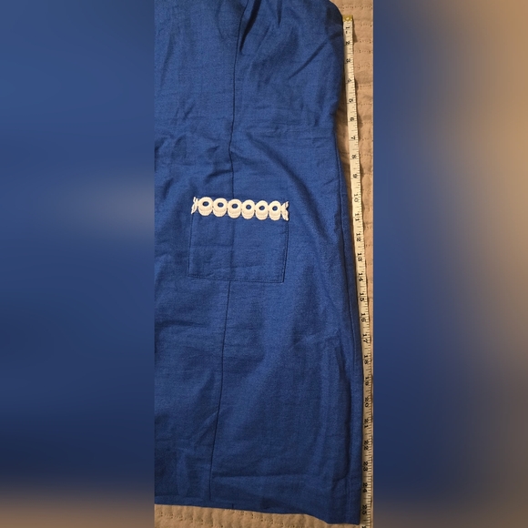 Lilly Pulitzer Isleen Blue Skirted Cotton Romper Womens Size 16 NWOT - Picture 13 of 14